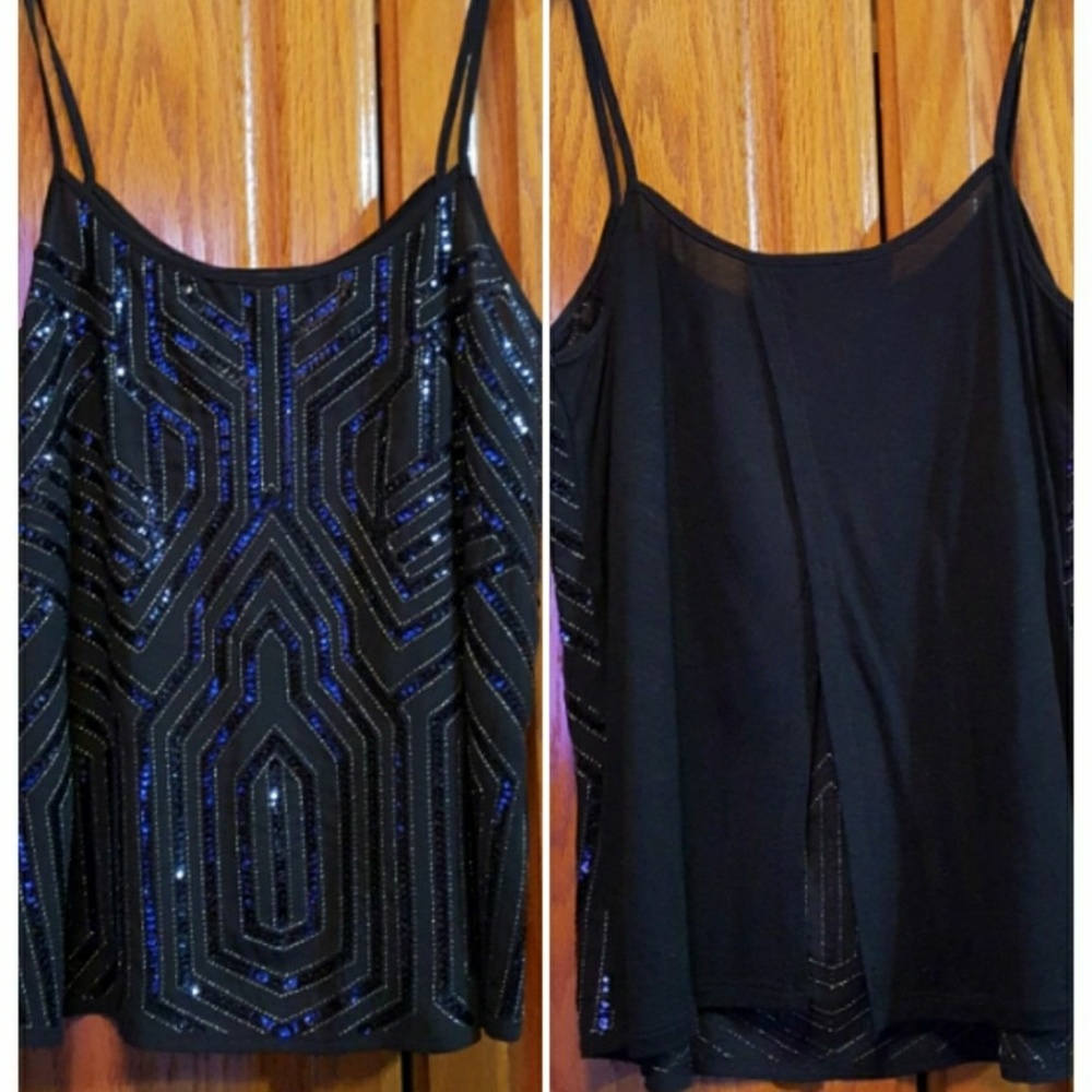 Express - Id90105 Exposed Back Sequin Camisole - image 1